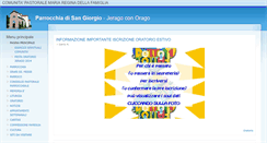 Desktop Screenshot of parrocchiasangiorgio.it