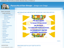 Tablet Screenshot of parrocchiasangiorgio.it